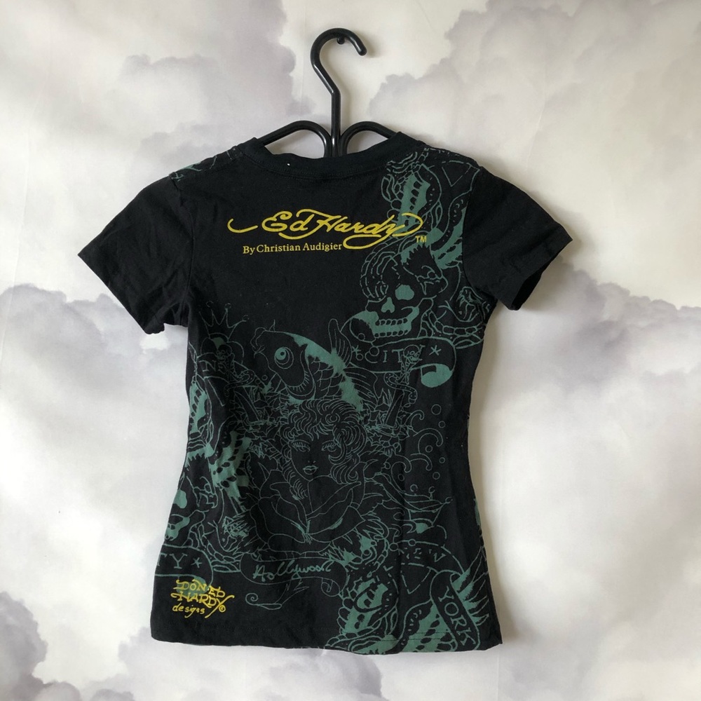 Authentic Ed Hardy by Christian Audigier Baby Tee - Picture 3 of 3